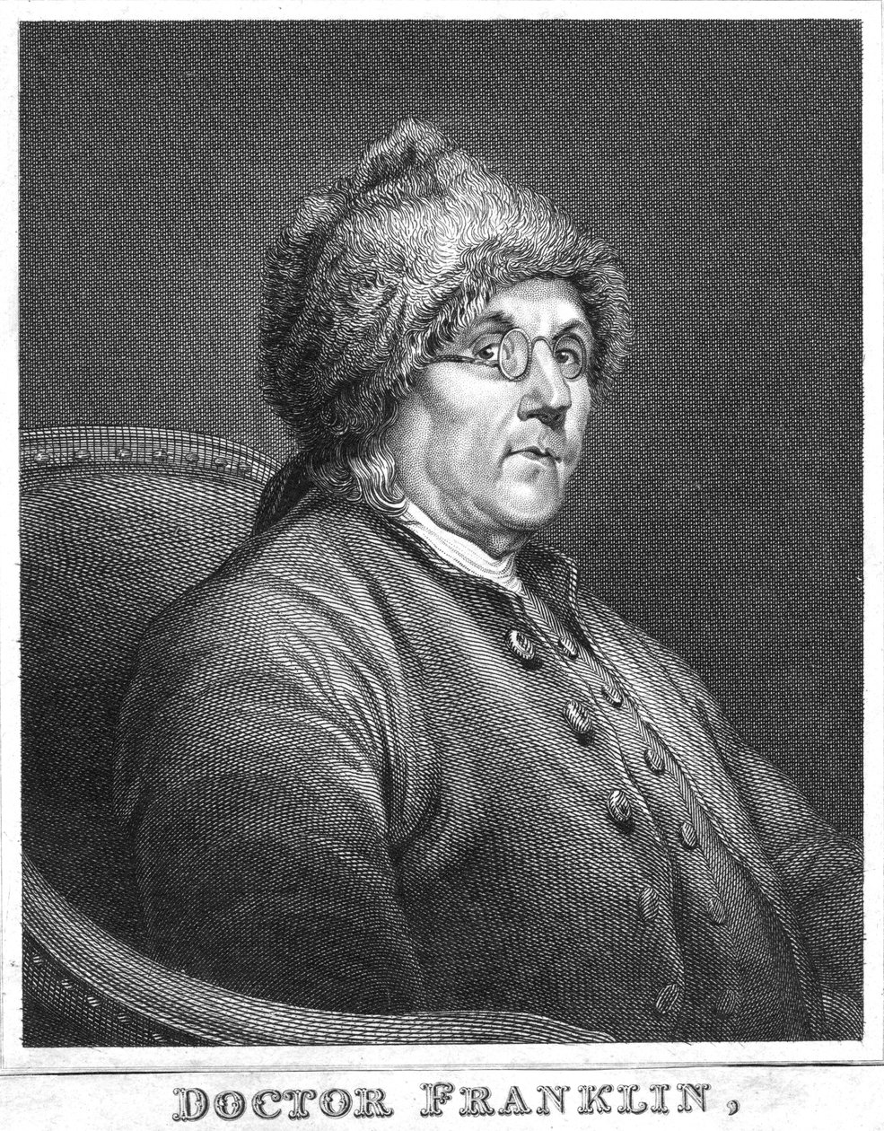Benjamin Franklin, scienziato, inventore e statista americano, fine XVIII secolo da Unbekannt