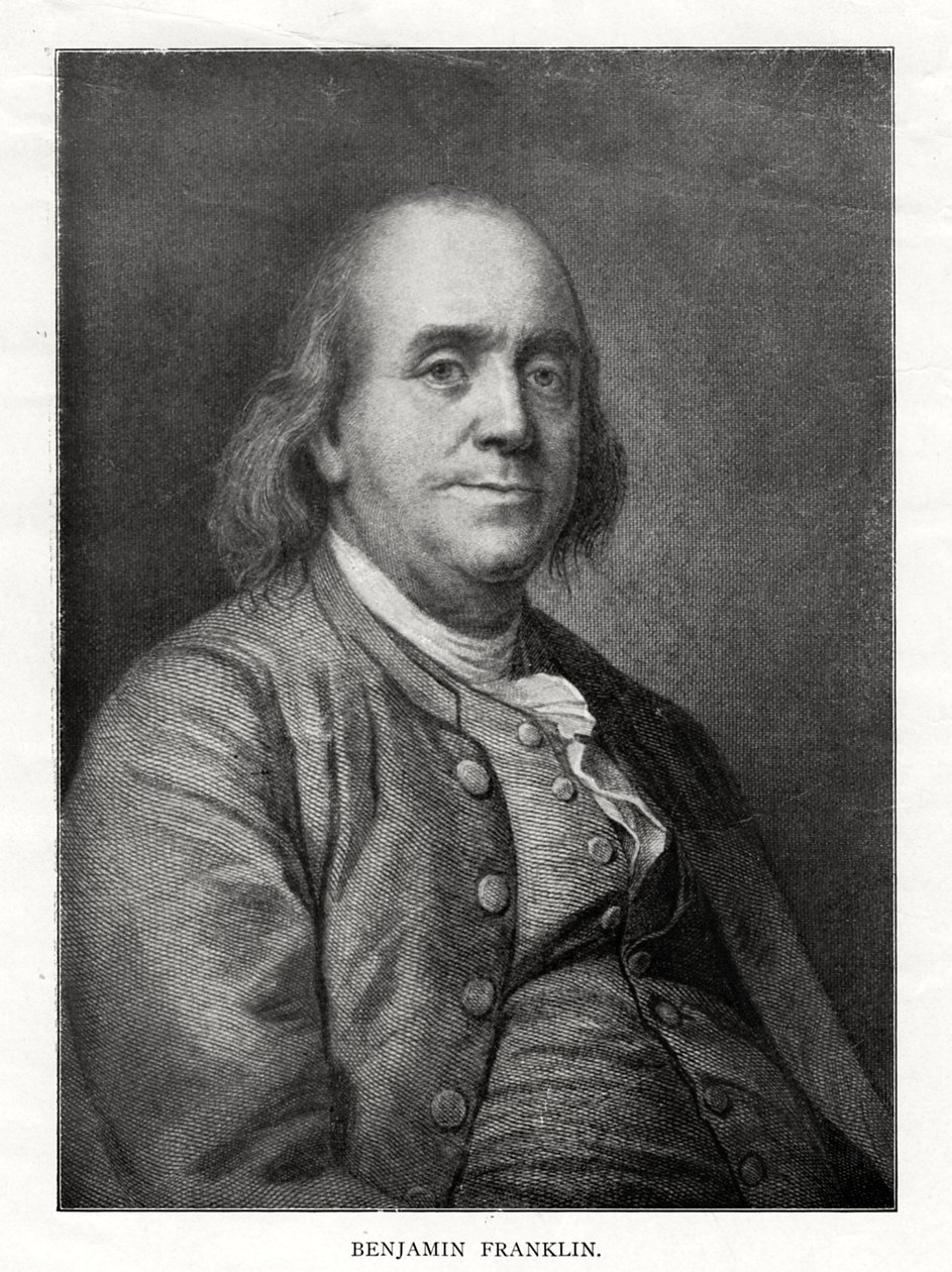 Benjamin Franklin, statista, stampatore e scienziato americano, XX secolo da Unbekannt