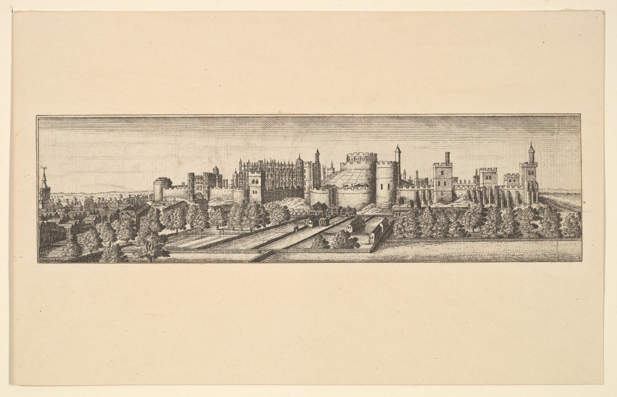 Berkshire, con il Castello di Windsor, dopo 1666 da Unbekannt