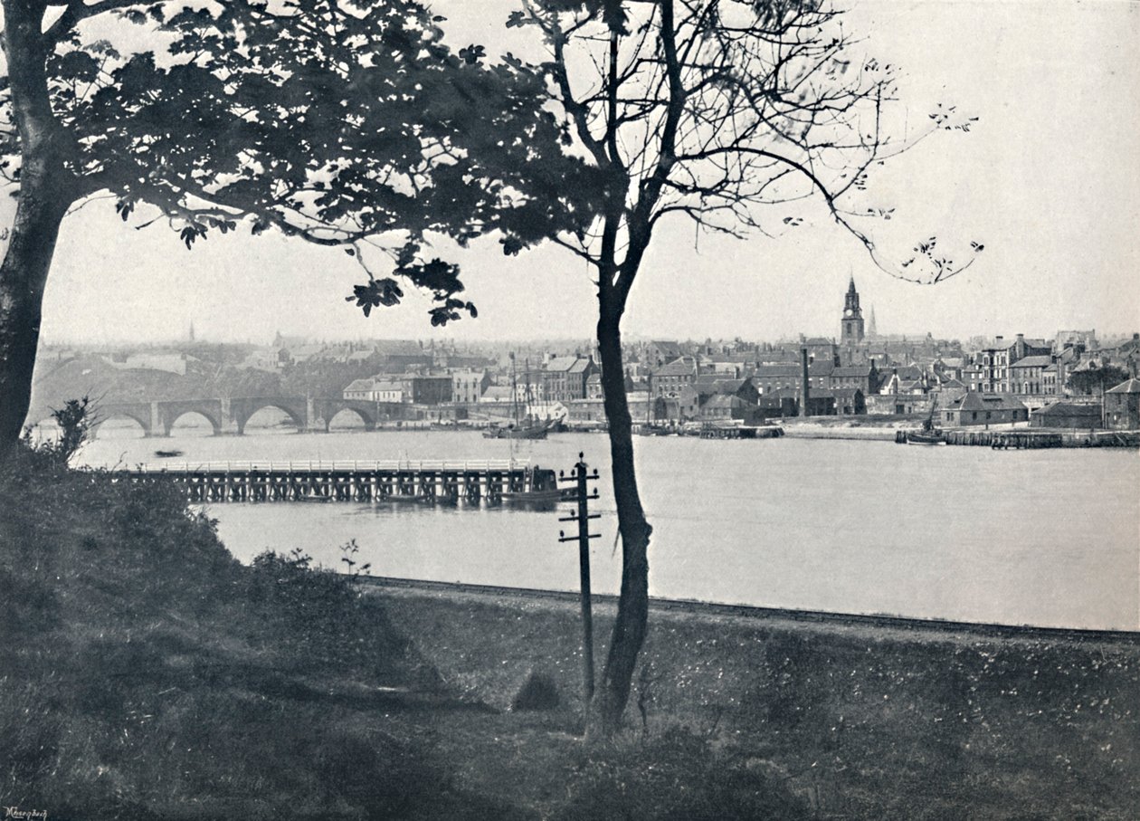 Berwick - Da Spittal, mostrando il ponte di Berwick, 1895 da Unbekannt
