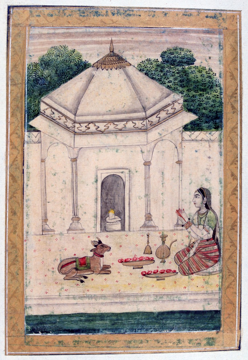Bhairavi Ragini, Ragamala Album, Scuola del Rajasthan da Unbekannt
