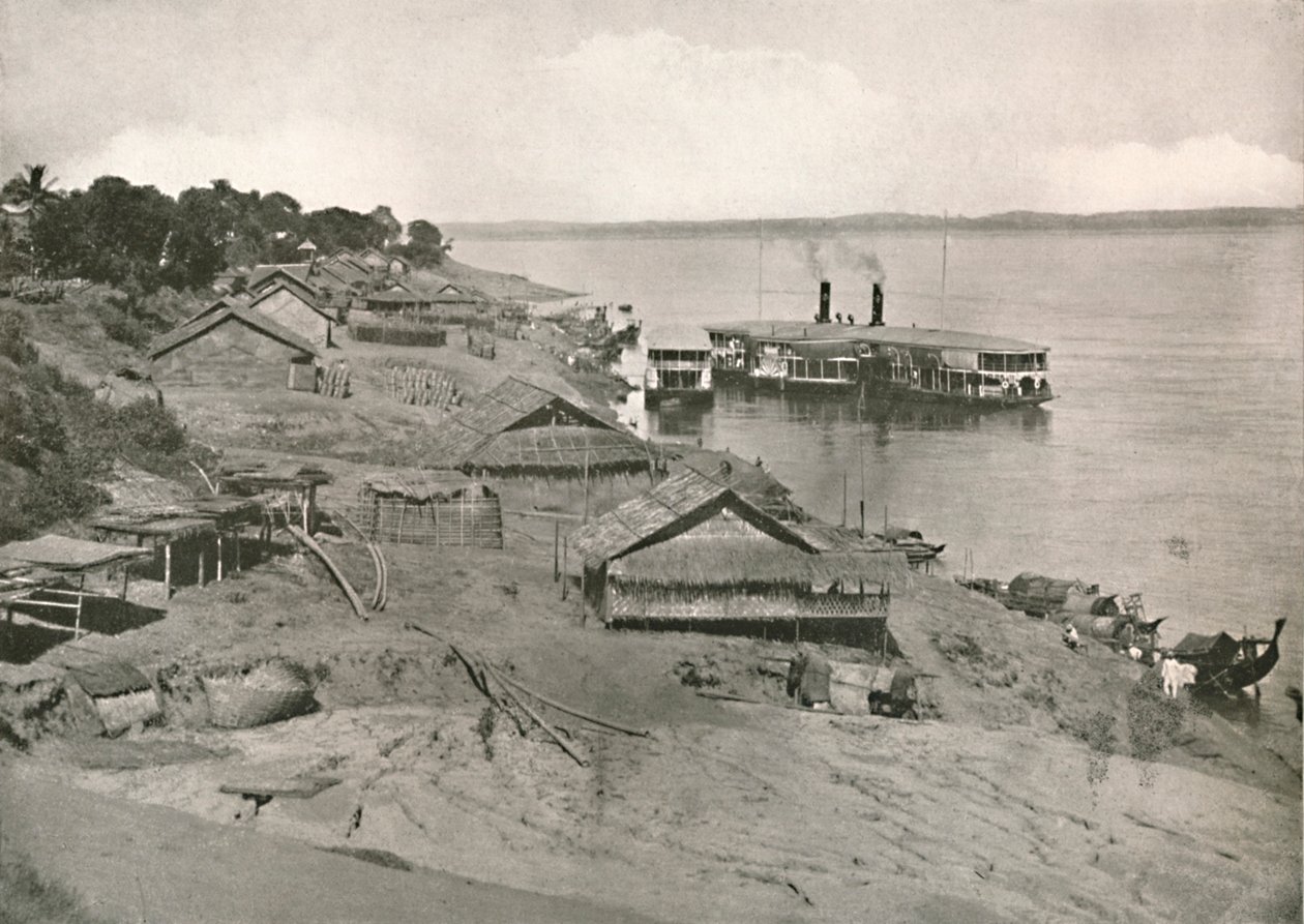 Bhamo - Irrawaddy Flotilla Mail Steamer al Ghat da Unbekannt