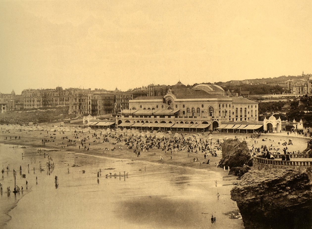 Biarritz - Il Casinò Municipale e la Grande Spiaggia, c1930 da Unbekannt