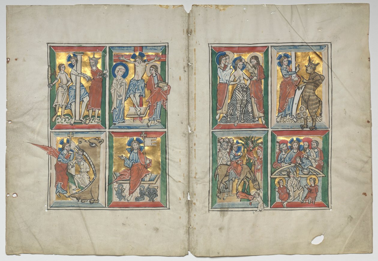 Bifolio con scene della vita di Cristo, 1230-1240 da Unbekannt