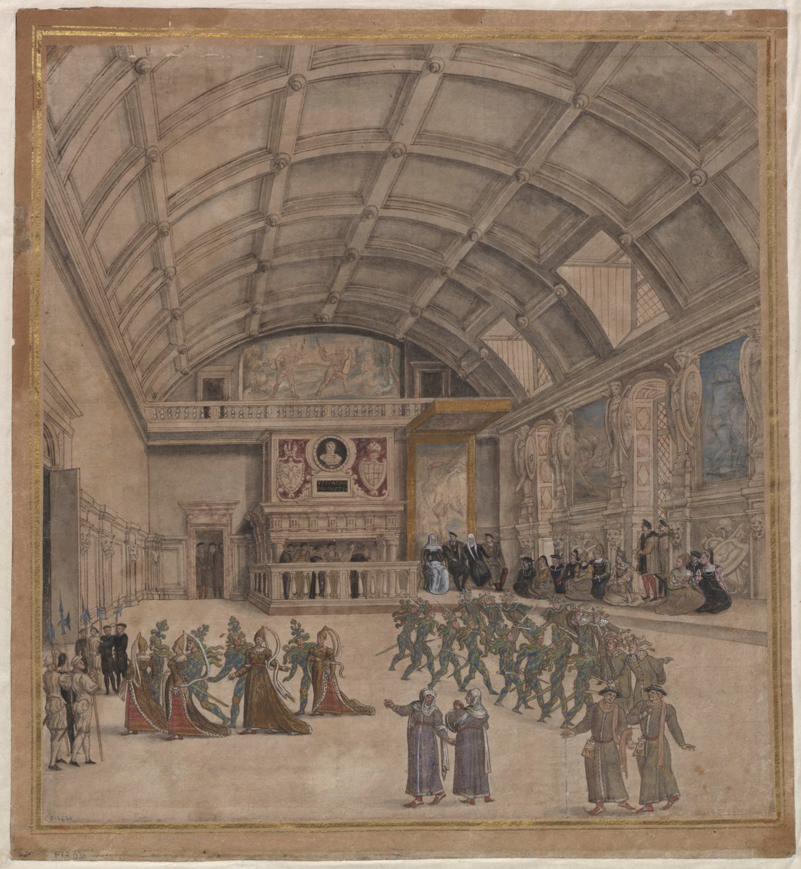 Palazzo di Binche durante le celebrazioni nell