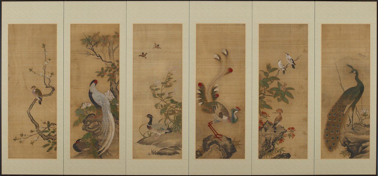 Uccelli e fiori, periodo Edo da Unbekannt