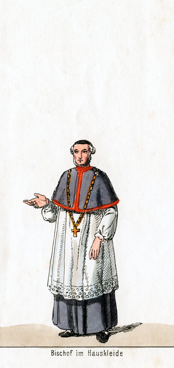 Vescovo in abito da casa, costume per l