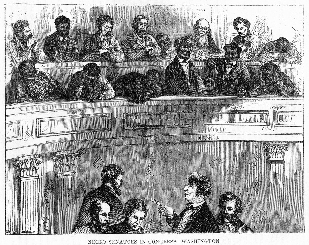 Senatori neri al Congresso - Washington, 1868 da Unbekannt
