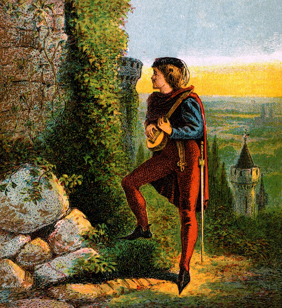 Blondel alla Prigione di Riccardo, XII secolo da Unbekannt