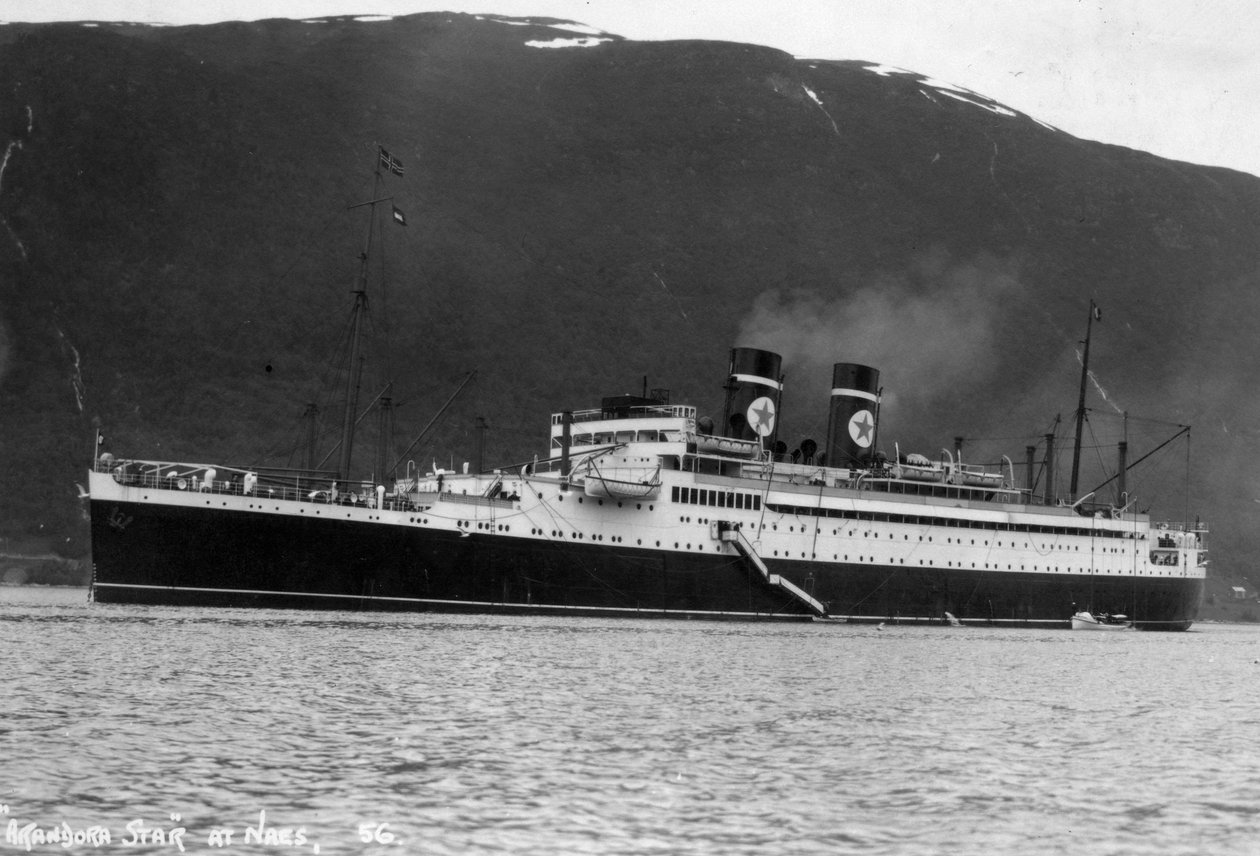 Nave da crociera Blue Star Line SS Arandora Star, Norvegia, c1927-c1939 da Unbekannt