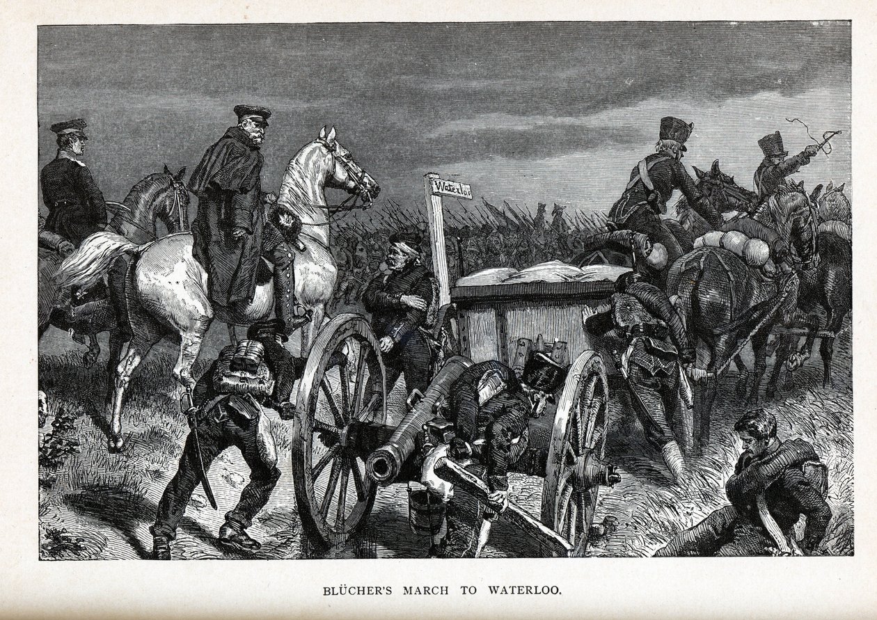 La palude di Blücher a Waterloo da Unbekannt