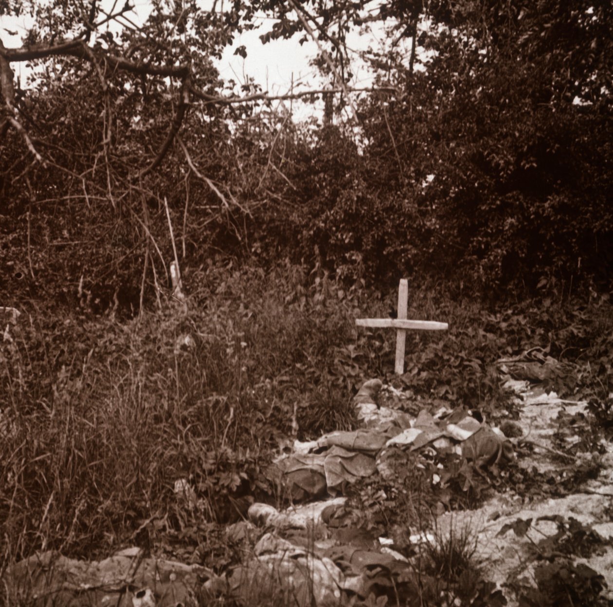 Corpo di soldato tedesco, Ablain-Saint-Nazaire, Francia settentrionale, c1914-c1918 da Unbekannt