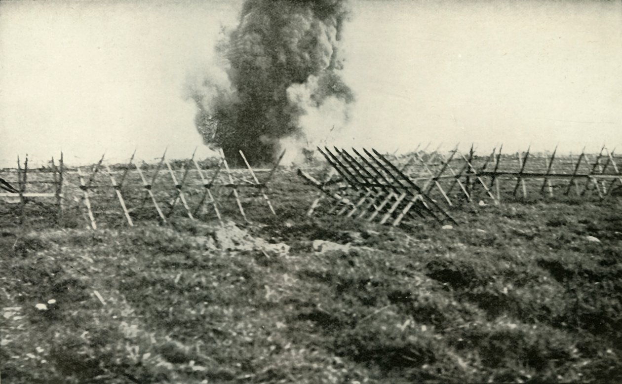 Bombardamento delle trincee tedesche, 1919 da Unbekannt