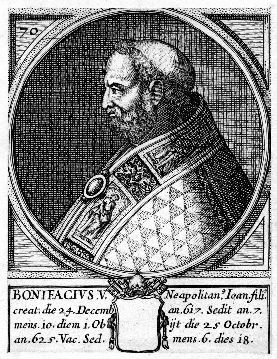 Bonifacio V, Papa della Chiesa Cattolica da Unbekannt