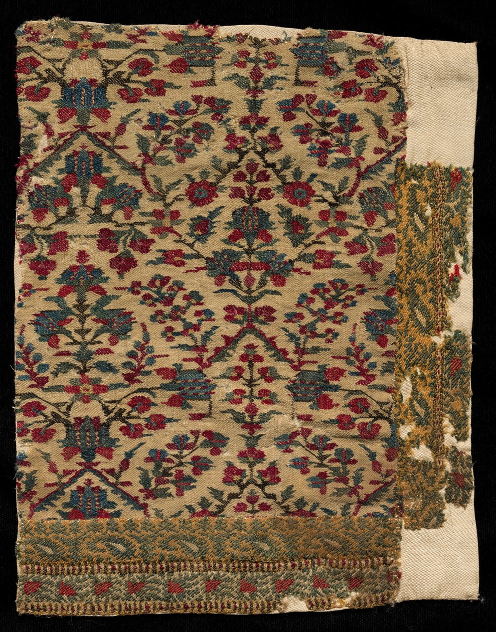 Frammento di bordo di uno scialle, fine 1700 - inizio 1800 da Unbekannt