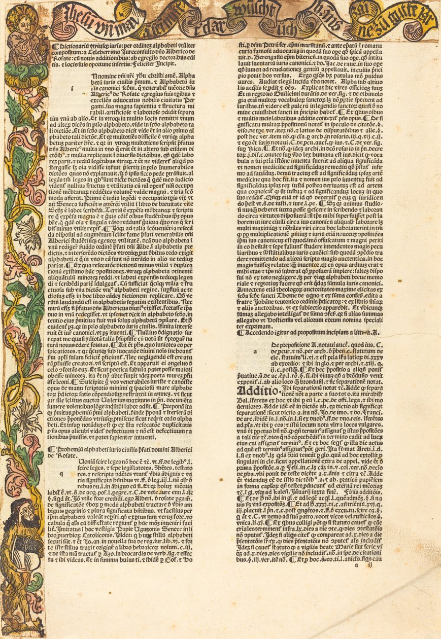 Bordo da un almanacco da Unbekannt