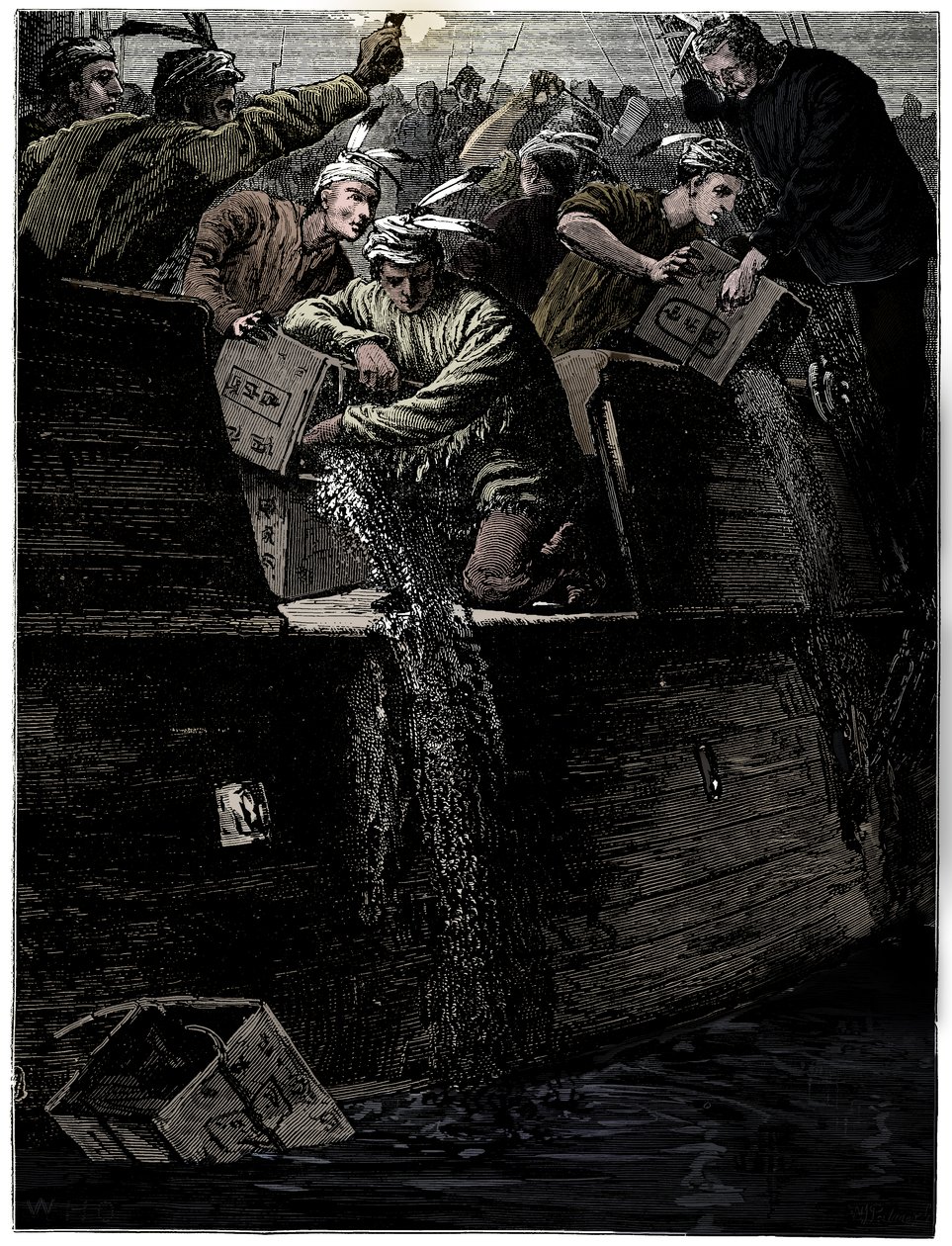Boston Tea Party, 26 dicembre 1773 da Unbekannt