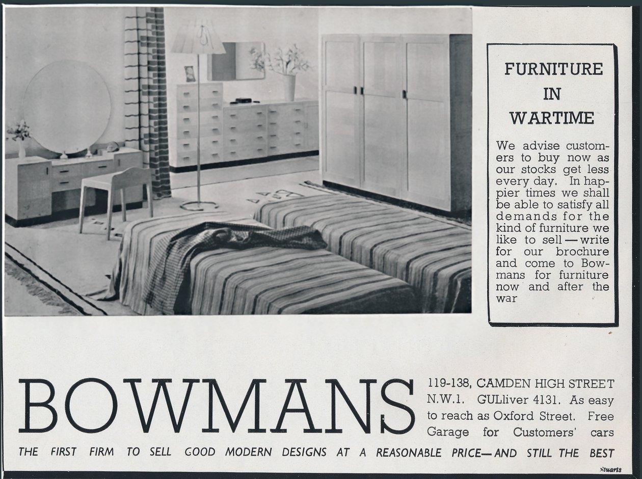 Pubblicità di Bowmans, 1942 da Unbekannt