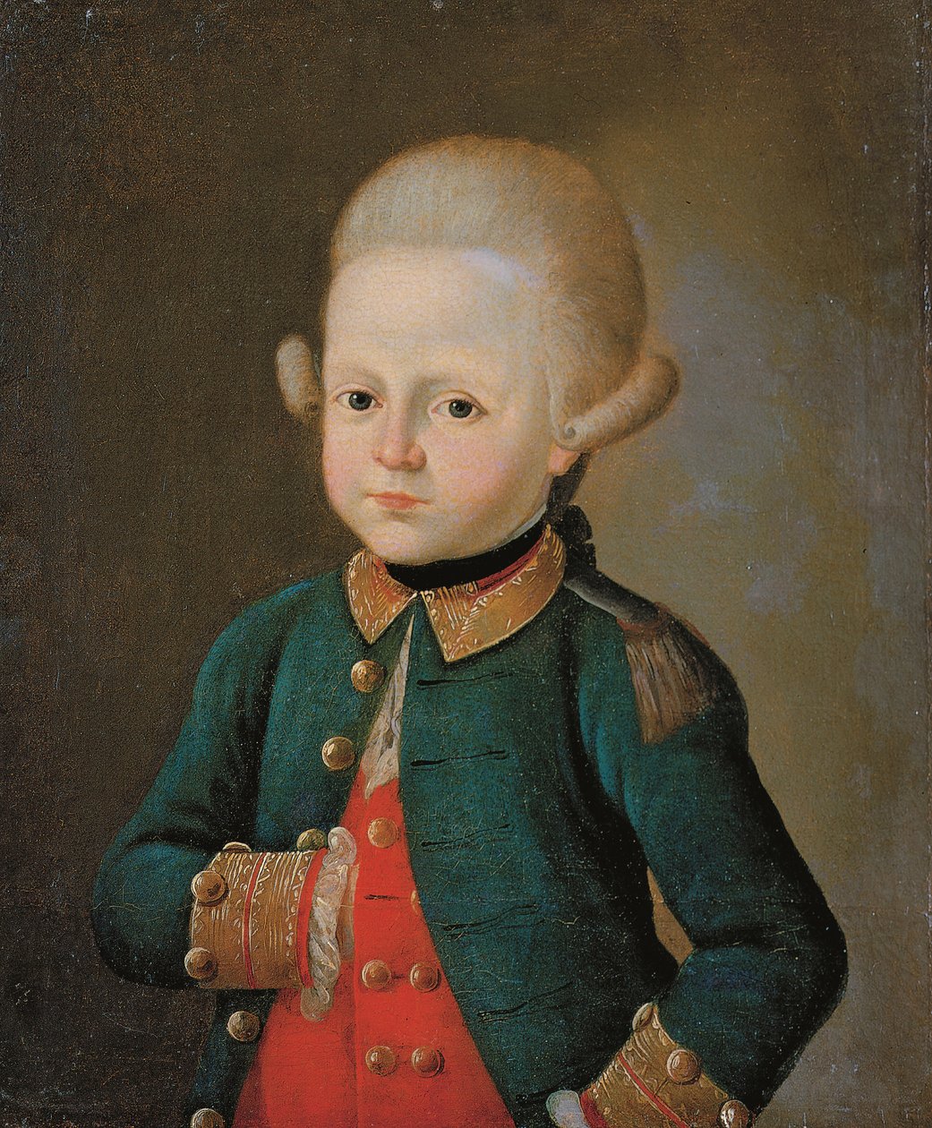 Ragazzo caporale del reggimento Preobrazhensky, fine 1760 da Unbekannt