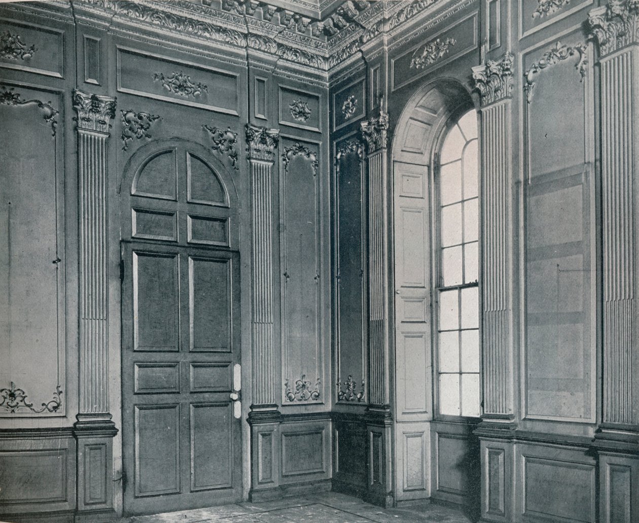 Bradmore House: Sala principale al primo piano, 1916 da Unbekannt