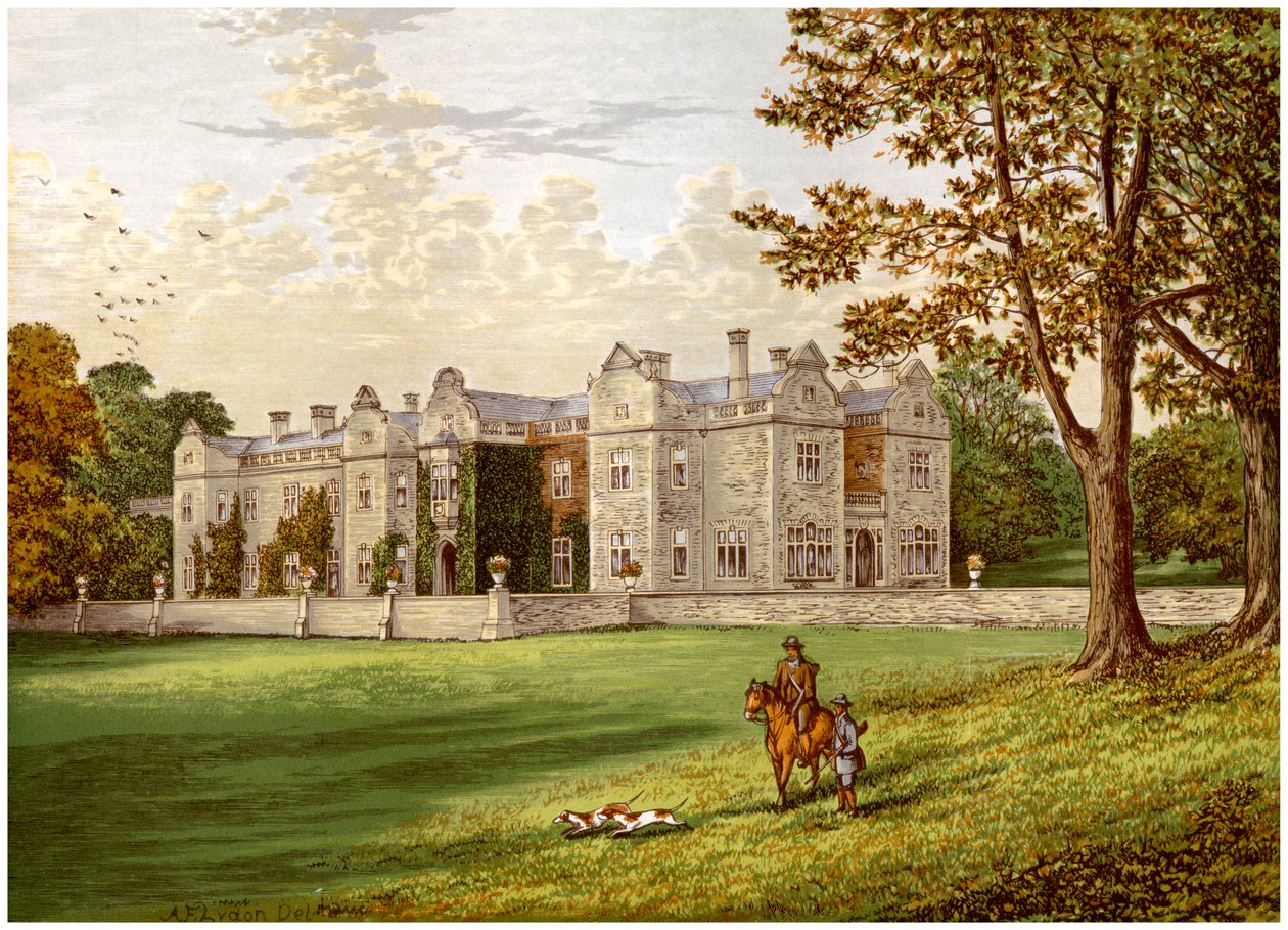 Brantingham Thorpe, Yorkshire, casa della famiglia Sykes, c1880 da Unbekannt