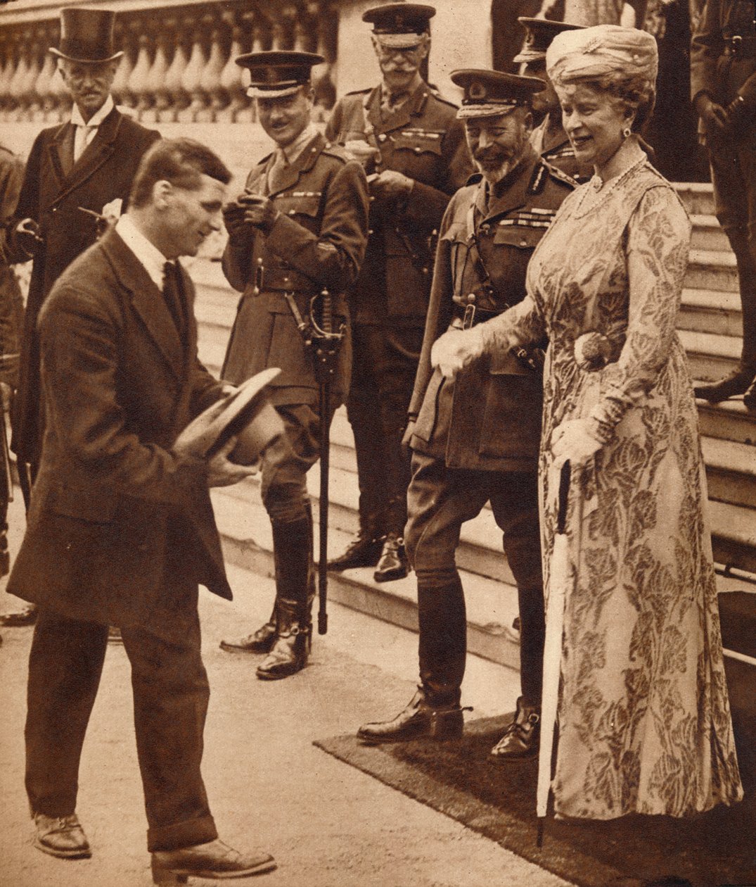 Coraggio in borghese: risate con il re e la regina, 1920 o 1930, 1935 da Unbekannt