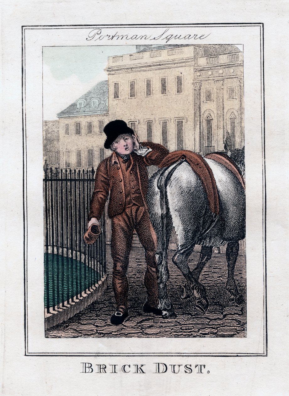 Polvere di mattoni, Portman Square, Londra, 1805 da Unbekannt