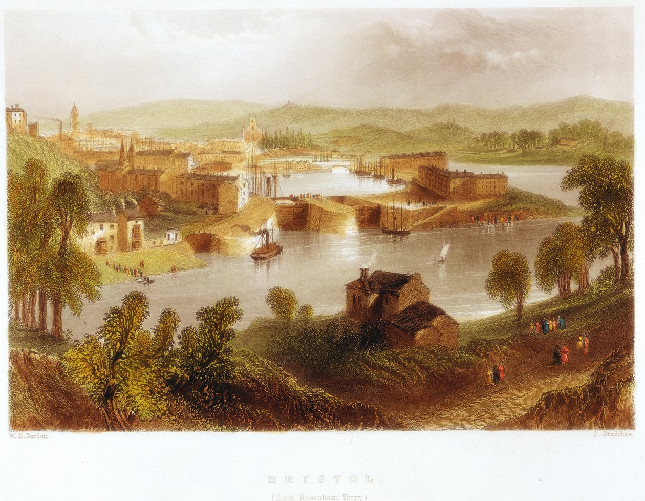 Bristol da Rownham Ferry, 1841 da Unbekannt