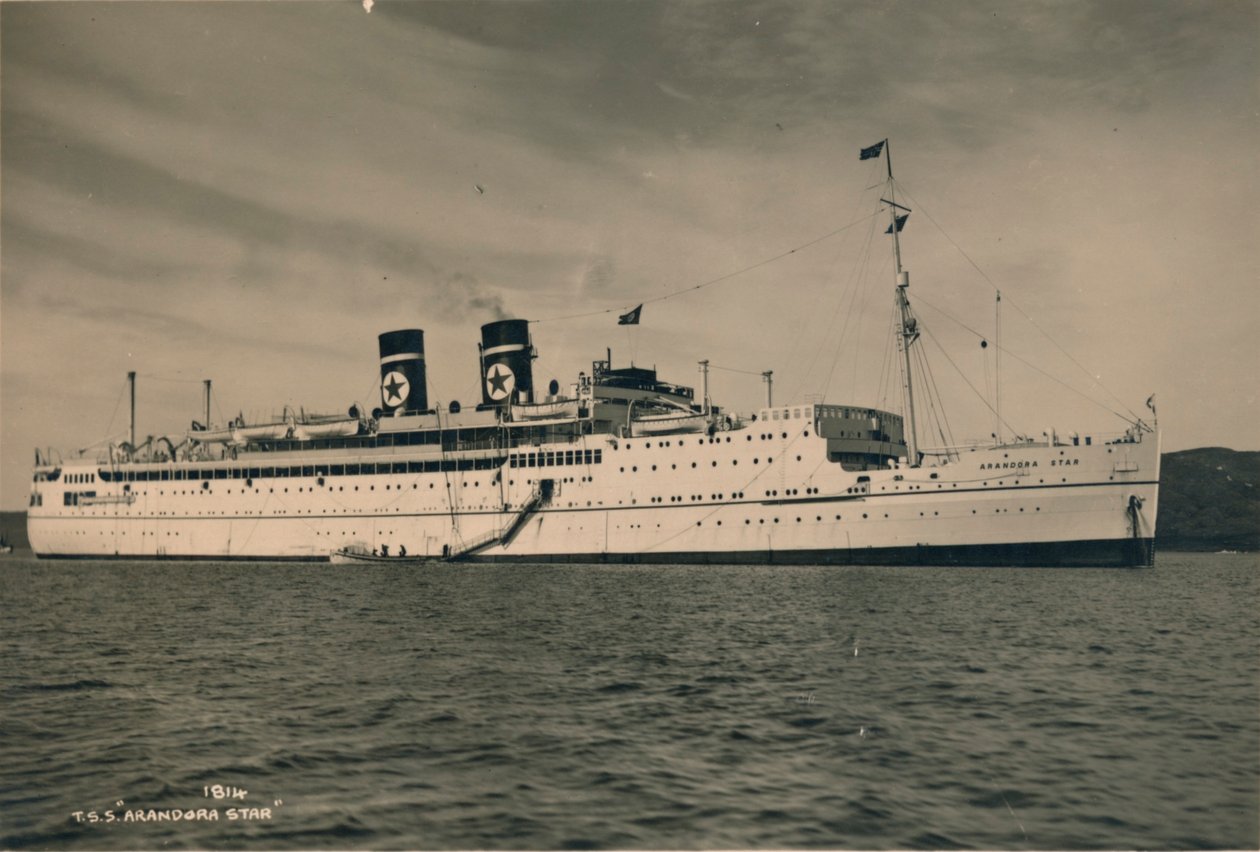Nave passeggeri britannica SS Arandora Star della Blue Star Line da Unbekannt