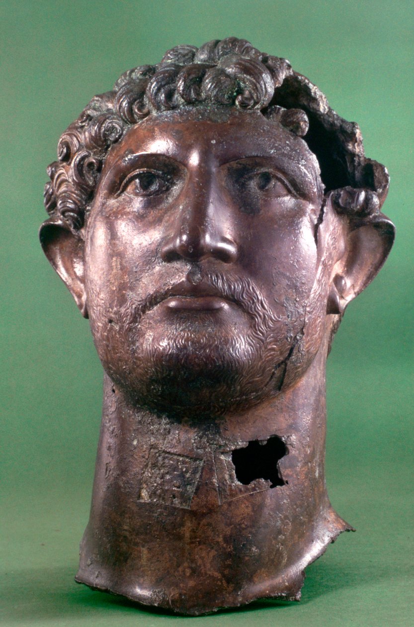Testa in bronzo dell