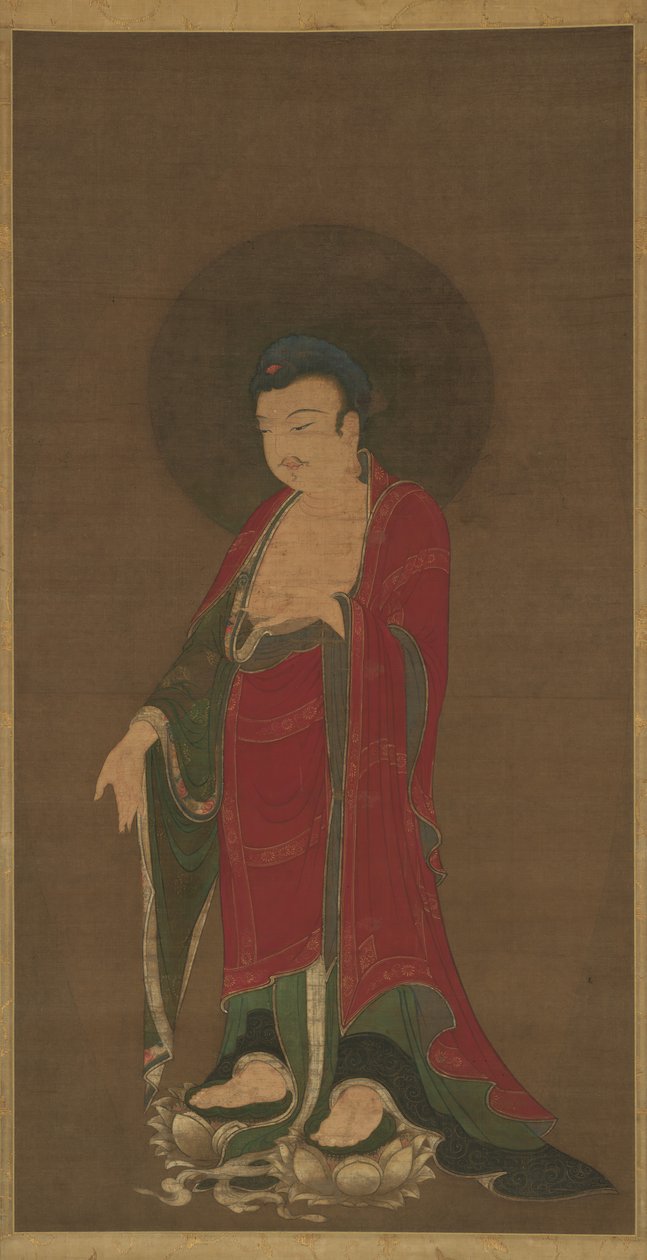 Buddha Amitabha discende dalla sua Terra Pura, fine XIII secolo da Unbekannt