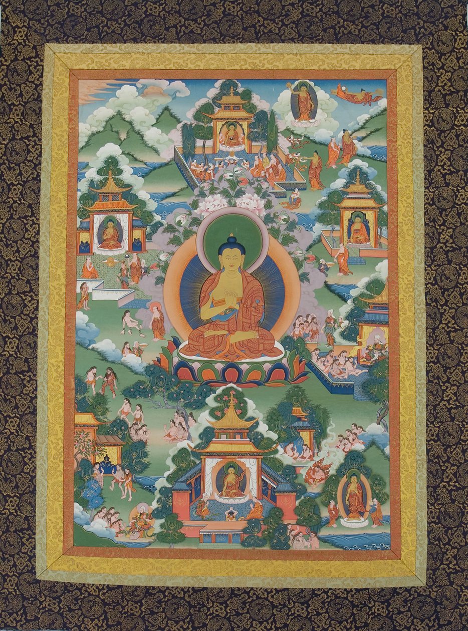 Buddha Seduto su un Piedistallo di Loto, XIX secolo da Unbekannt