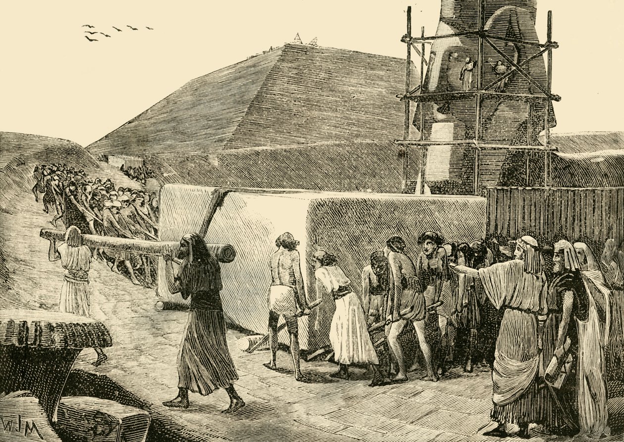 Costruzione di una piramide da Unbekannt