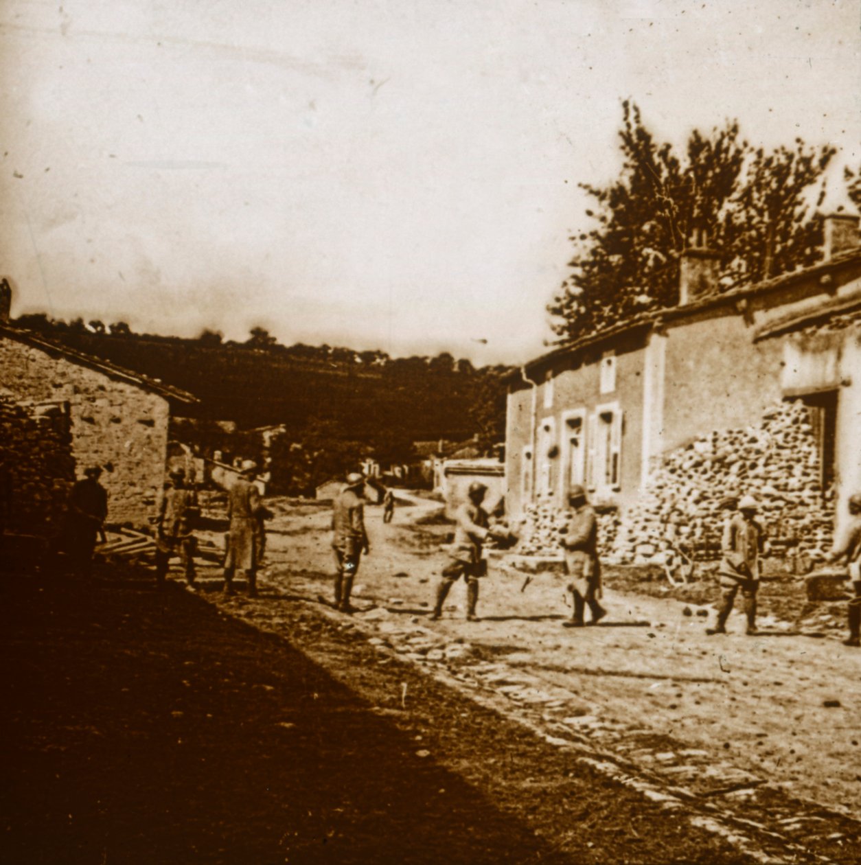 Costruzione di difese, c1914-c1918 da Unbekannt