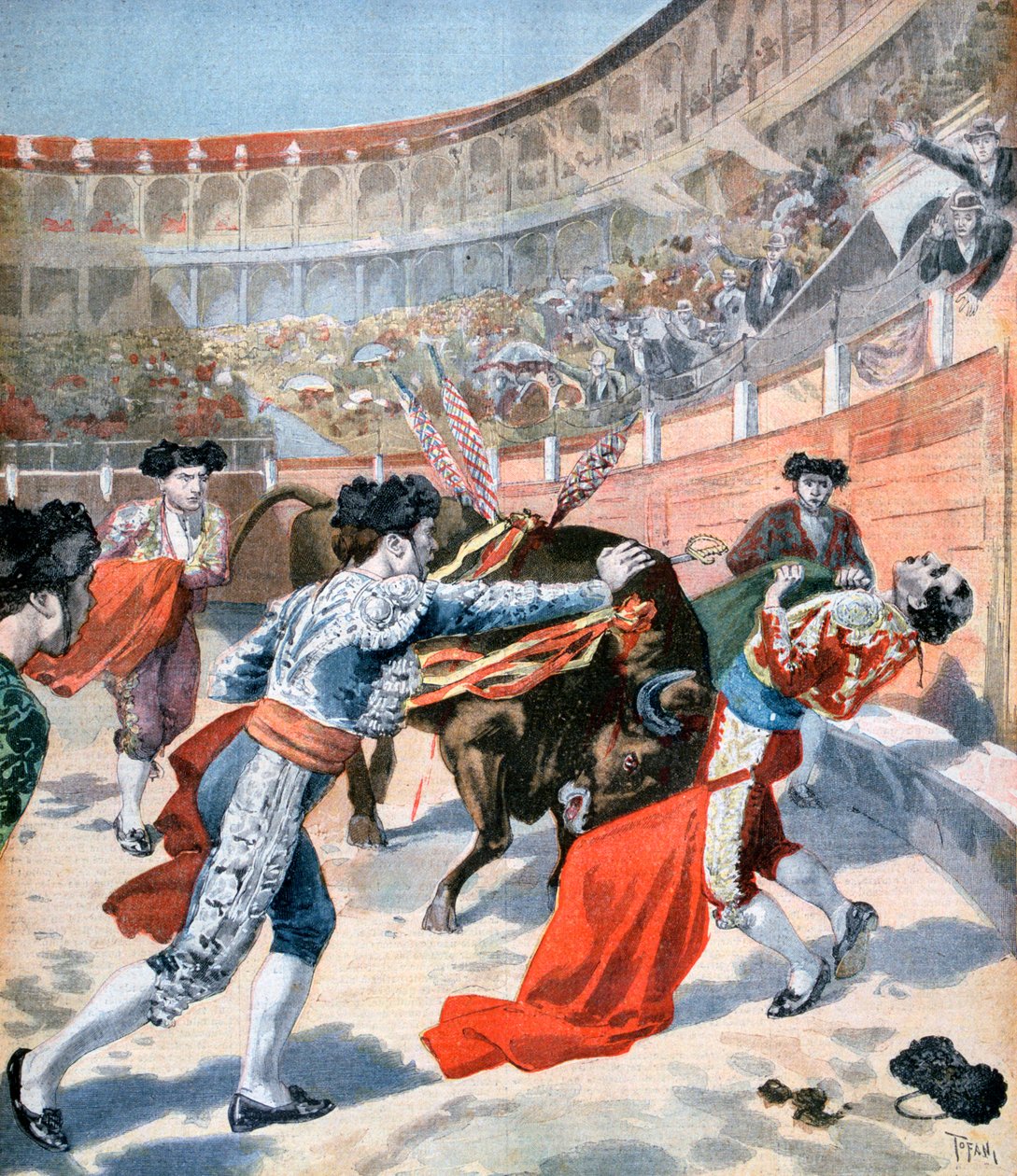 Corrida a Madrid, Spagna, 1894 da Unbekannt