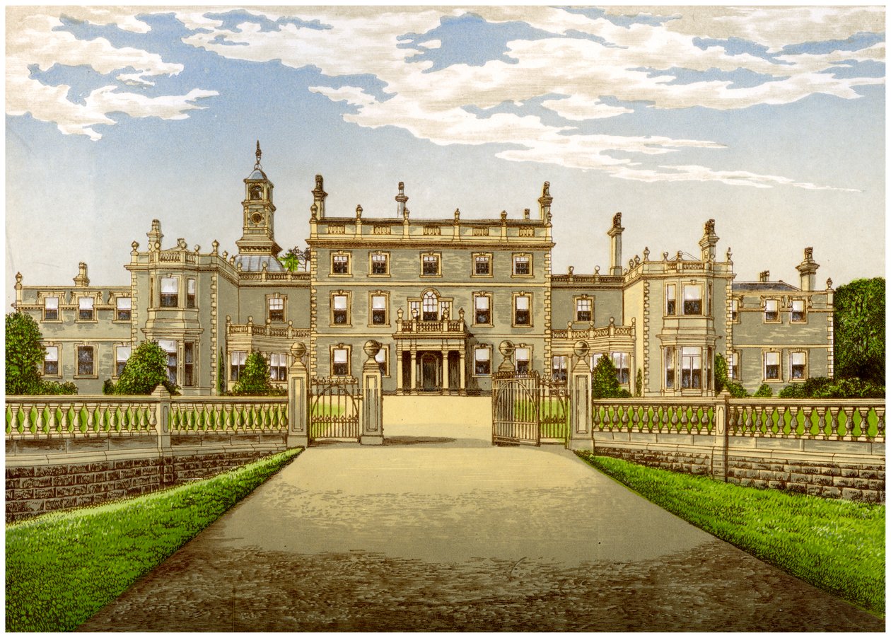 Bulwell Hall, Nottinghamshire, casa della famiglia Cooper, c1880 da Unbekannt