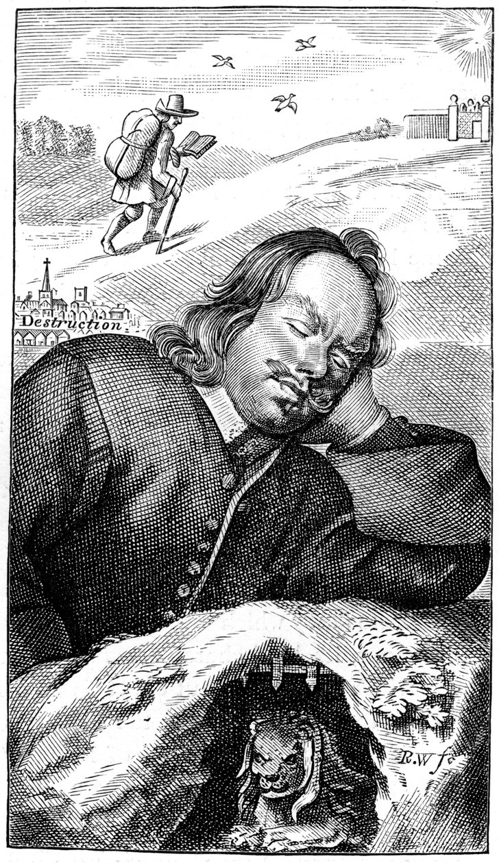 Il sogno di Bunyan, 1680, 1893 da Unbekannt