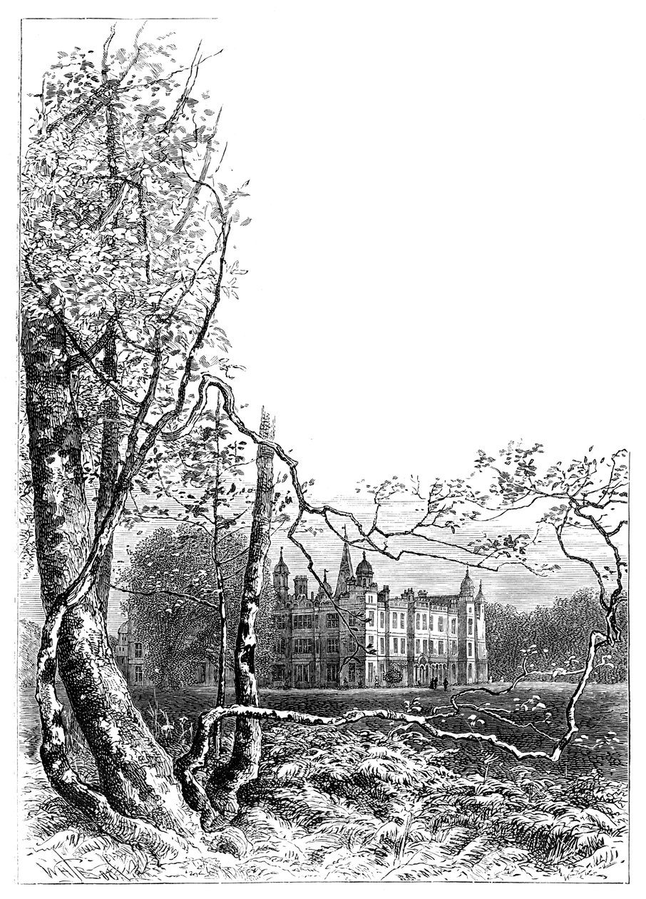 Giardini di Burleigh House, Stamford, Lincolnshire, 1900 da Unbekannt