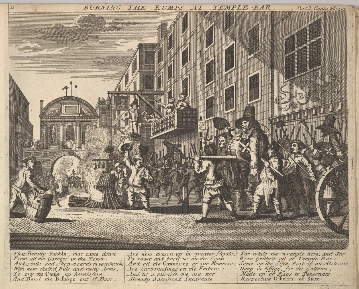 Bruciando i Rumps a Temple Bar, Tavola 11: Illustrazioni di Samuel Butler