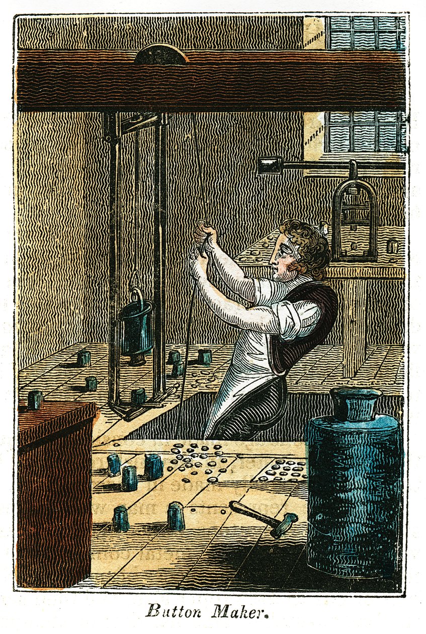 Fabbricante di bottoni, 1823 da Unbekannt