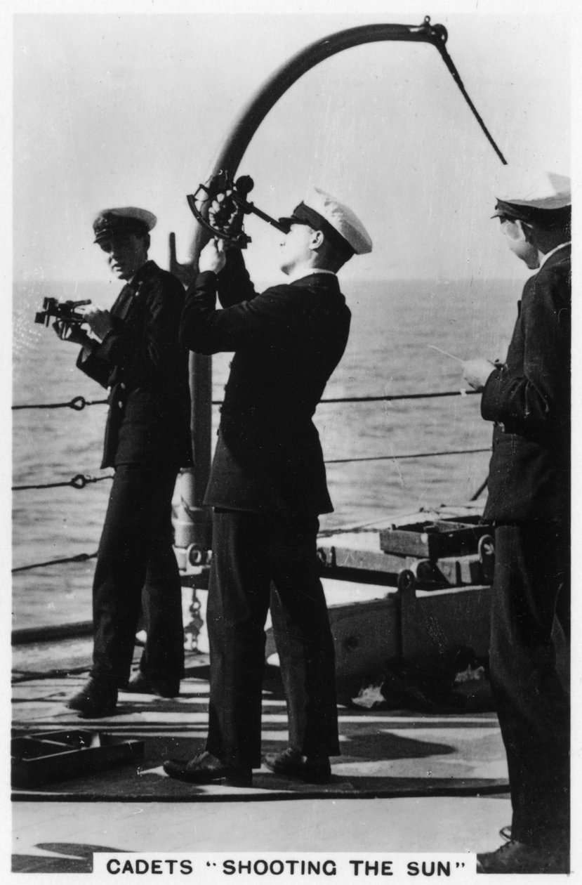 Cadetti che osservano il sole, Royal Navy College da Unbekannt