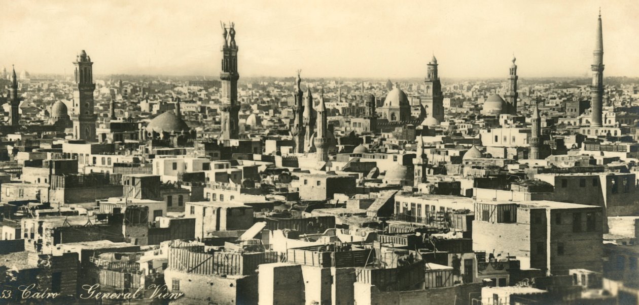 Il Cairo - Vista generale, c1918-c1939 da Unbekannt