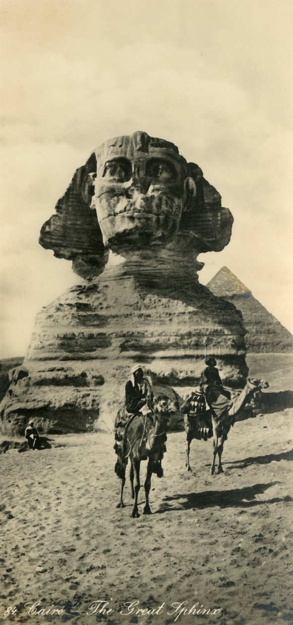 Il Cairo - La Grande Sfinge, c1918-c1939 da Unbekannt