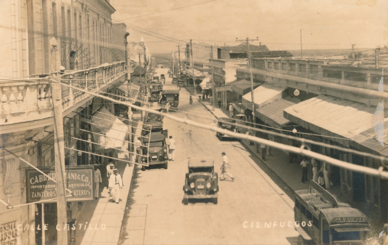 Calle Castillo, Cienfuegos, Cuba, c1900 da Unbekannt