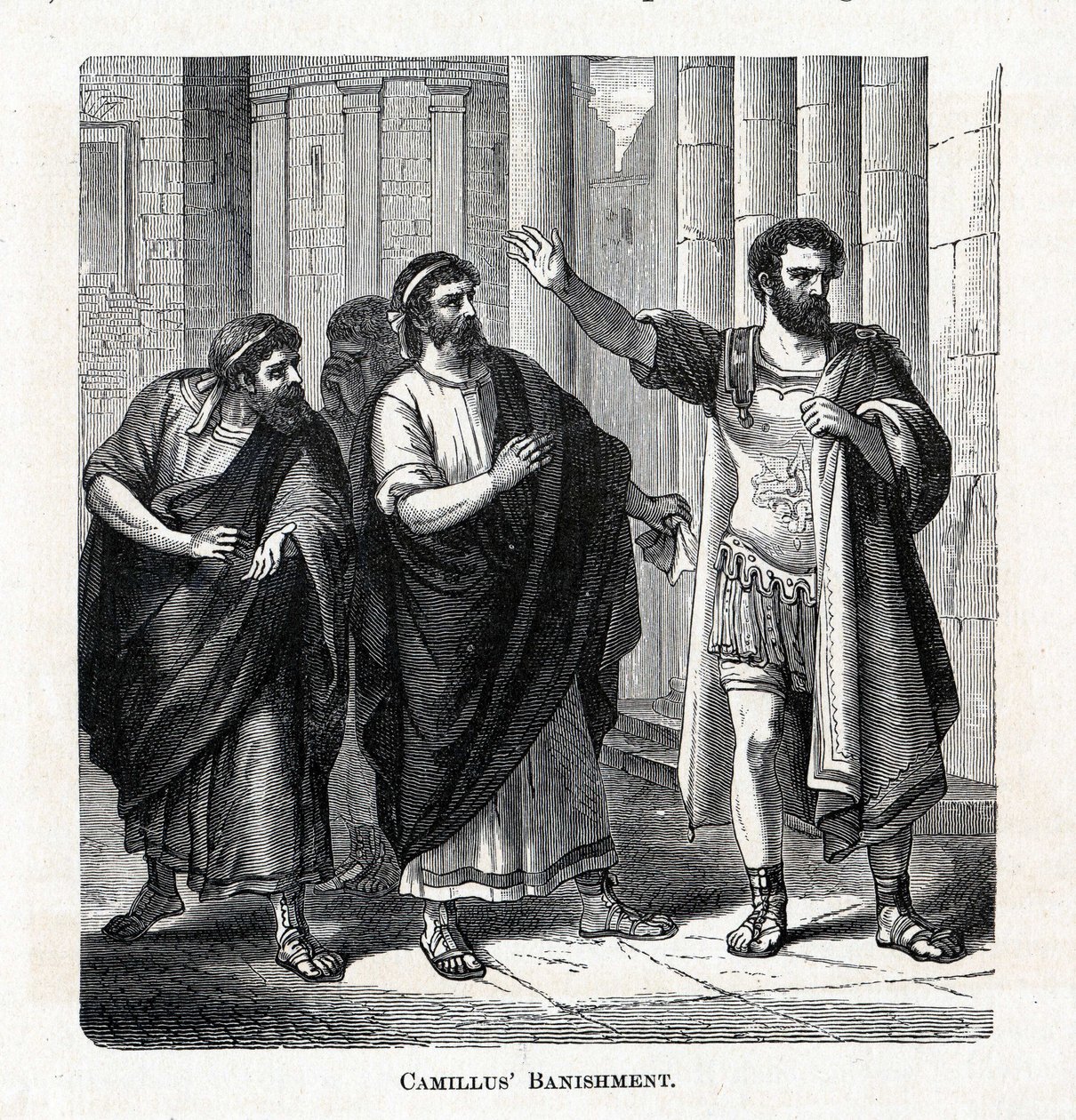 Esilio di Camillo, 1882 da Unbekannt