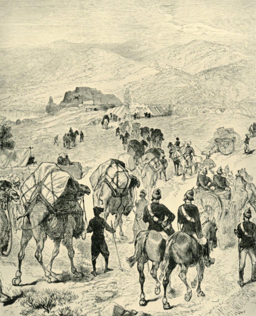 Campo del generale Roberts a Thal sul fiume Kuram, 1901 da Unbekannt