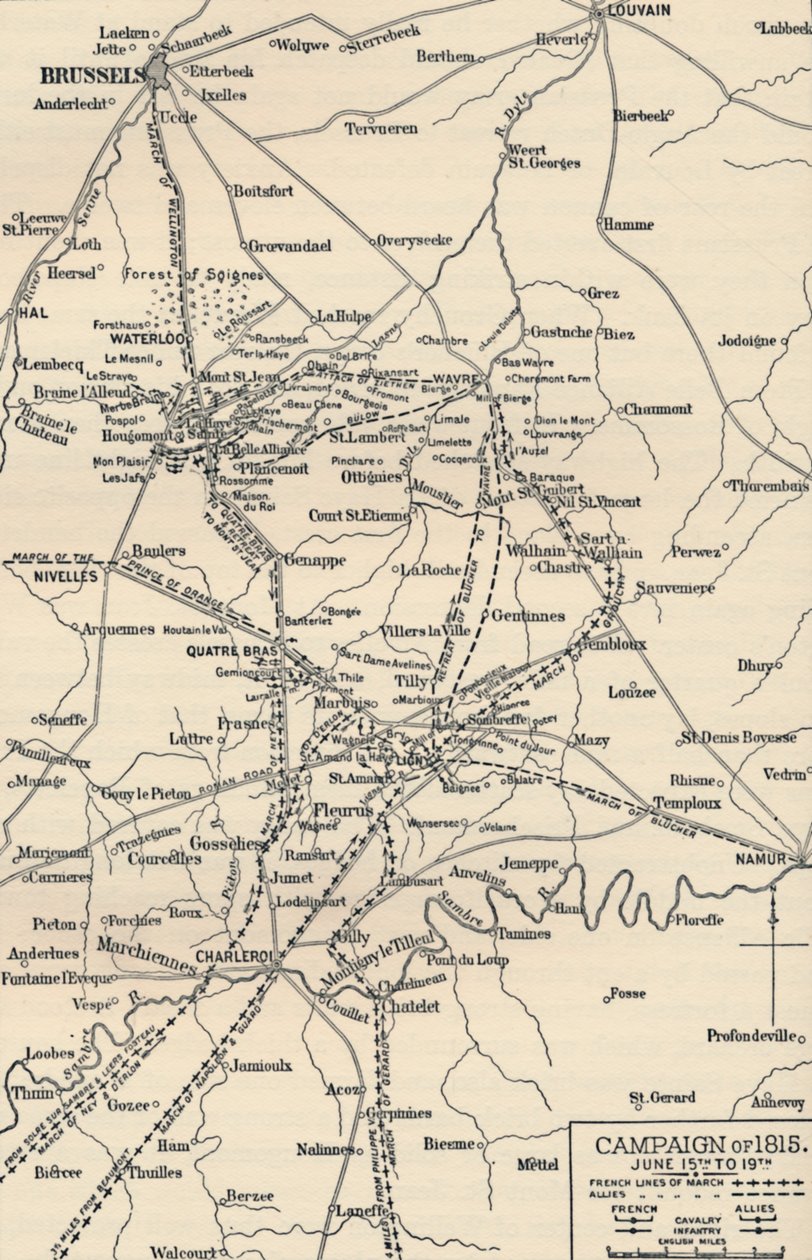 Campagna del 1815. 15-19 giugno, 1896 da Unbekannt