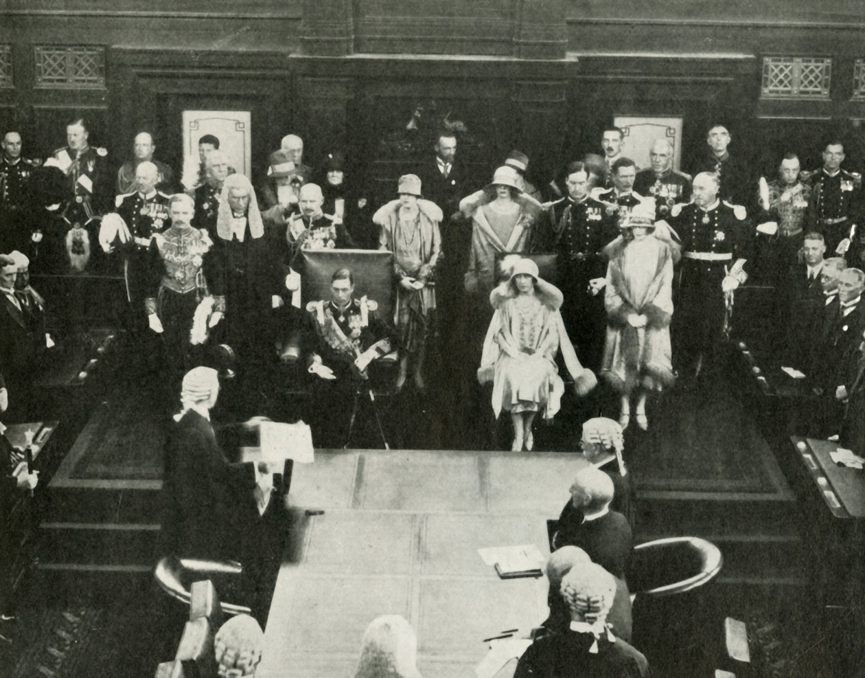 Canberra, Australia. Le loro Maestà aprono il Primo Parlamento Federale, 9 maggio 1927 da Unbekannt