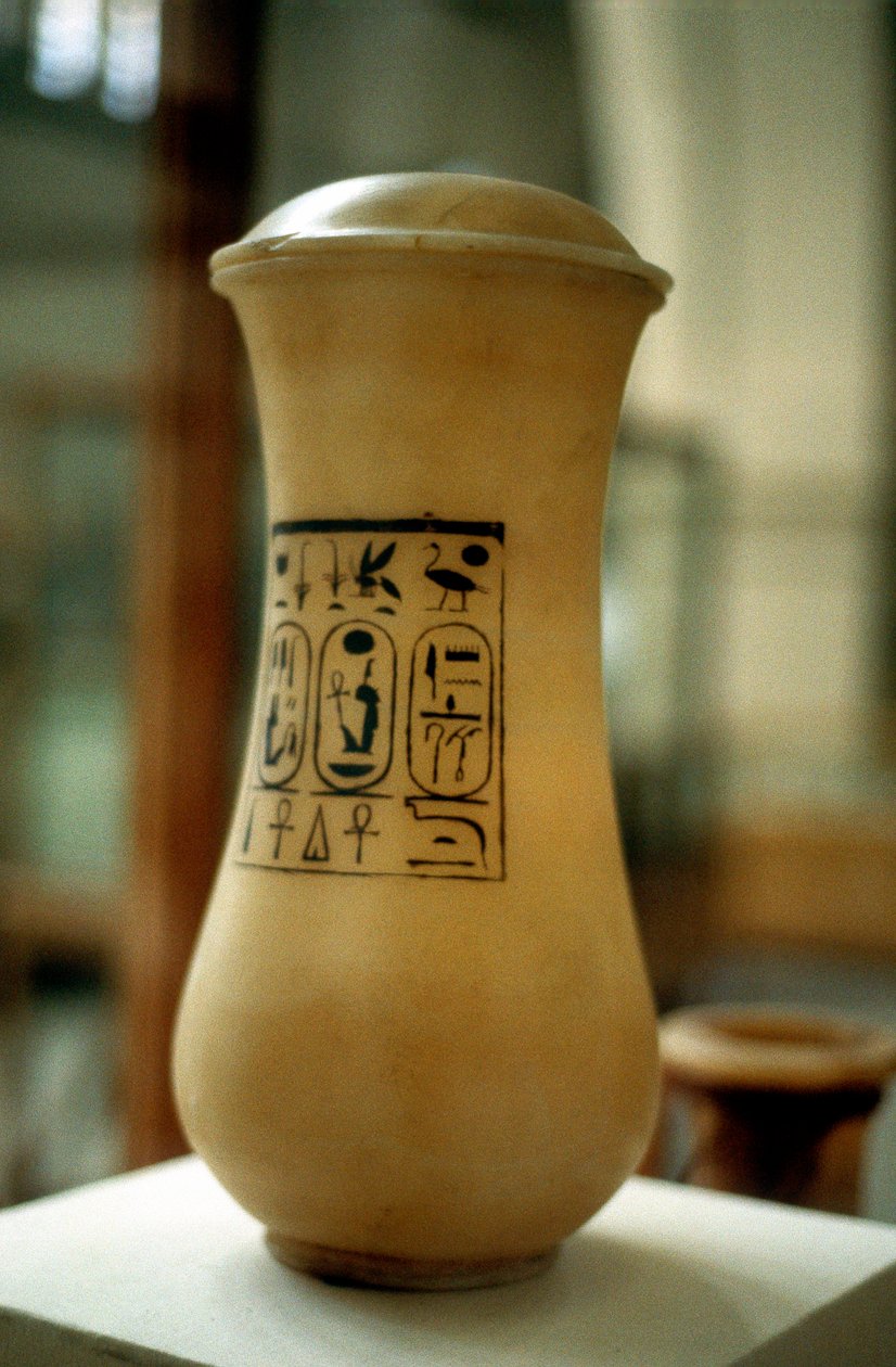 Vaso canopo, vaso usato per la sepoltura delle viscere imbalsamate, Antico Egitto da Unbekannt