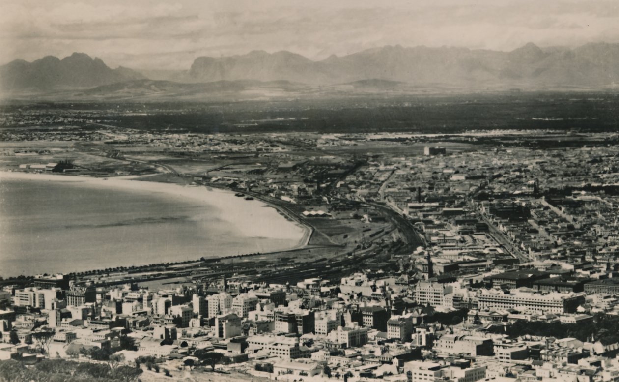 Città del Capo - Table Bay con Stellenbosch e le montagne di Hottentots Holland, Sudafrica da Unbekannt